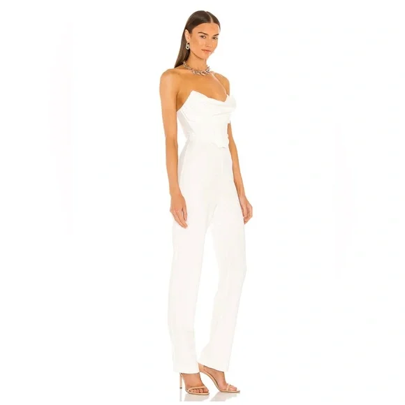 NBD Conner Jumpsuit in White